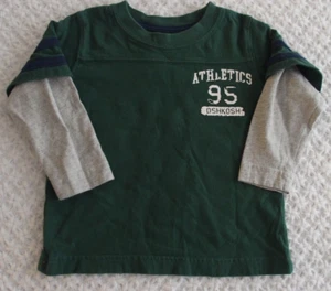 OshKosh 2T Boys Athletic Shirt Osh Kosh winter long sleeve vintage - Picture 1 of 4