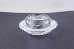 ROYAL COPENHAGEN CRYSTAL GLASS VOTIVE CANDLE HOLDER CLEAR SWIRL - Picture 1 of 5