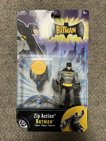 + Mattel 2004 Batman Zip Action Batman Figure NIP G3432 Cover