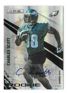Charles Scott 2010 Rookies and Stars Longevity Autograph #180 /299 Eagles Panini