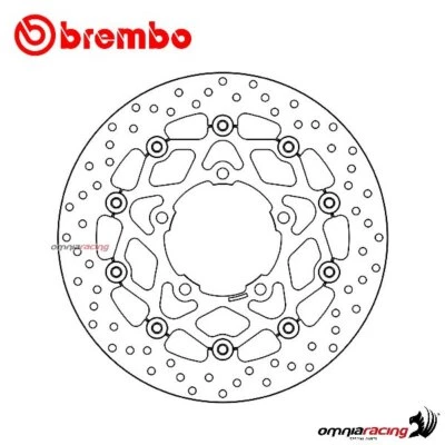 Disco freno Brembo Serie Oro anteriore flottante per Suzuki GSXR750 2006-2007 Foto 1 de 4