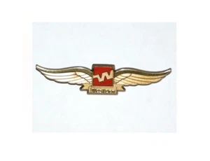 WESTERN Airlines Jr alas de piloto botones dorados pin-back alas de plástico - Imagen 1 de 1