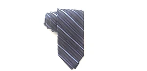Men's DKNY Blue Stripe Professional Look 100% Silk Tie - Picture 1 of 4