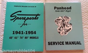 Harley Panhead Parts Book Service Manual Combo 1941-’54 1948-‘57 - Bild 1 von 1