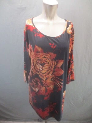 Azalea размер 3 X женщин цветочный эластичной круглый вырез длинным рукавом легкий туника 940 - Изображение 1 из 4