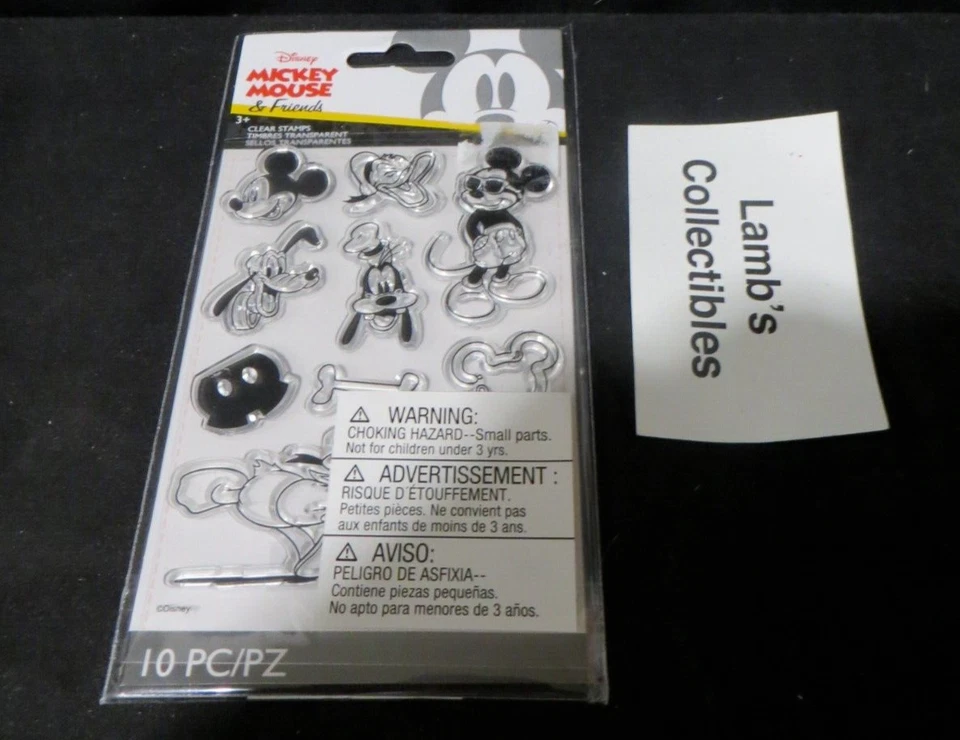 EK Success Clear STAMPS Disney Mickey & Friends 10 Pieces 53000056