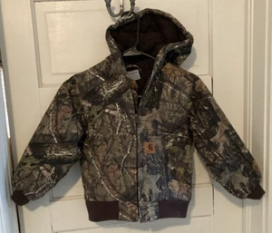 Carhartt RN13706 Quilted Hooded Jacket Camoflage Youth Size 4-5 - Picture 1 of 1