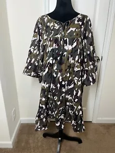 Lane Bryant Camo Midi Dress Size 18/20 - Picture 1 of 4