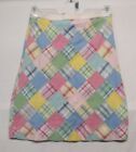 Brooks Brothers Patchwork A Line Skirt With Built In Slip Womens Med. Waist 28