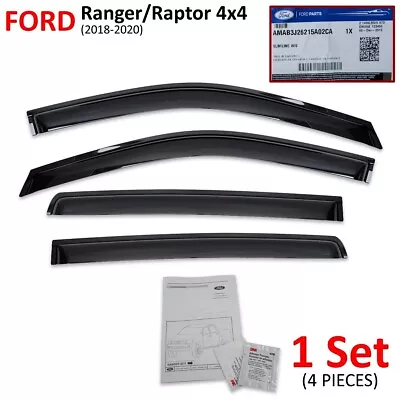 Fits Ford Ranger Raptor 4x4 2018 20 Weather Guards Shield Sun Visor 4 Door • 180.34€