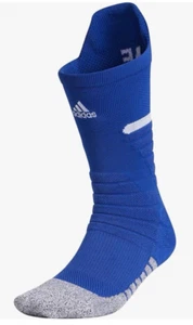 2 PAIR ADIDAS Adizero Maximum Cushioned Crew Men's XL 12-16 Socks Royal $32 - Picture 1 of 7