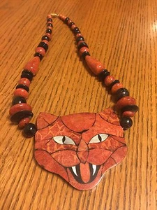 Halloween Cat Necklace - Picture 1 of 4
