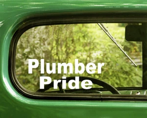2 PLUMBER PRIDE DECALS Sticker For Car Window Bumper Laptop Rv Truck - Picture 1 of 1