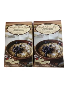2 X Trader Joe's Maple Brown Sugar Naturally Flavored Instant Oatmeal 15.1 oz/P - Picture 1 of 3