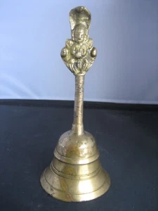Vintage hand made brass dinner bell (16.5 cm x 7 cm) - Picture 1 of 8