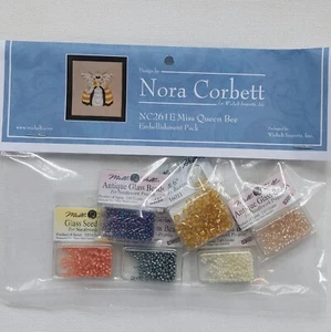 Miss Queen Bee Cross Stitch Mill Hill Beads Embellishment Pack - Picture 1 of 6
