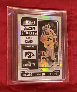 2024 Caitlin Clark /299 PANINI CONTENDERS TICKET SILVER STARS No. CC2 SHIPS NOW! - Picture 1 of 13