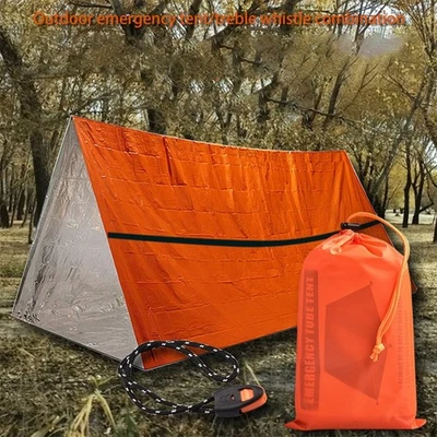 Sleeping Bag Aluminum Film Tent Outdoor Sleeping Sleeping Bag Survival - Image 1 of 4