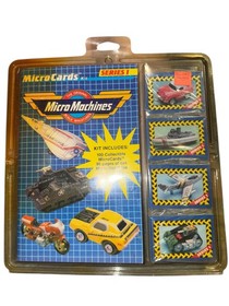 Micro Machines MicroCards Kit Series 1 1989 Sealed New 100 Collectible Original