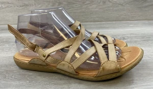 B.O.C. Damen-Sandale 9 braun Leder Freizeit 9 bequeme Fersenriemen Boho-Schuhe - Bild 1 von 11