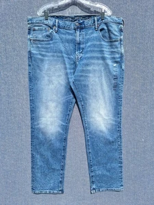 NWT American Eagle Blue Jeans Mens Slim Straight Easyflex Stretch Measures 44X31 - Picture 1 of 13