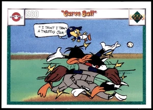 Looney Tunes Daffy Duck 1990 Curve Ball Upper Deck #580 #589 - Picture 1 of 2
