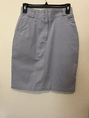 Vintage Periwinkle Purple Cotton Skirt Size 10 - Image 1 of 4
