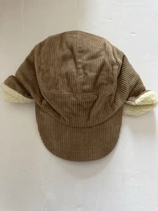 Paul Smith Men's Medium Light Brown Corduroy Winter Trapper Hat - Picture 1 of 10