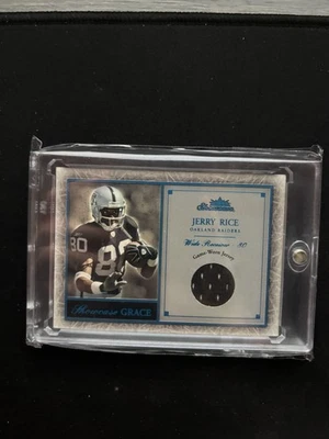 Jerry Rice Game Worn Jersey Patch Fleer 2004 - Image 1 of 2