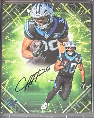 Chubba Hubbard /99 绿色亲笔签名 2025 Fanatics Emanate Jumbo — 第 1/2 张图片