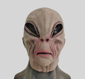 Cosplay Alien Horror Máscara de Látex Halloween Vestido Elegante Fiesta Accesorios de Vestir - Imagen 1 de 8