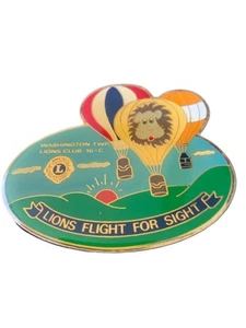 Vintage Lions Club Washington Twp. Pa 16-C Lions Flight For Sight Pin - Picture 1 of 5