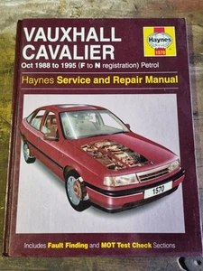 Haynes Workshop Manual Vauxhall Cavalier Oct 1988 To 1995 (F to N REG) Petrol - Picture 1 of 2
