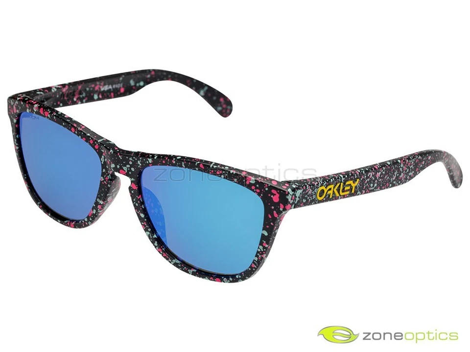 Oakley Frogskins Splatterfade Sunglasses OO9245-8054 Black/Prizm Sapphire Asian - Image 1 of 1