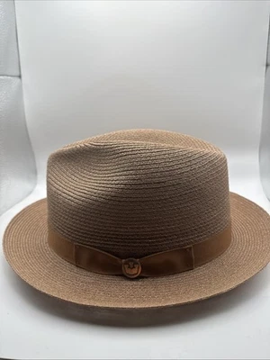 Sombrero Fedora de Paja Goorin Bros Control de Crucero Malva Talla XL Foto 1 de 4