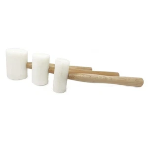 Jewellers Nylon Mallet Plastic Hammer Flat Round Heads 6oz 9oz 11oz Shaping Tool - Picture 1 of 10