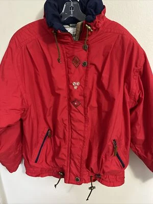 Vtg Obermeyer Scandinavian Design Ski Jacket Coat 80s Ladies 12 Embroidered - Image 1 of 4