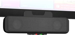 USB Lautsprecherleiste (CA-2890) - Stereo USB Powered Speaker, leicht klemmend zum Monitor - Bild 1 von 12