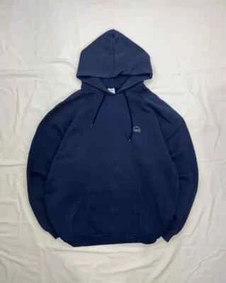 VINTAGE 90S FRUIT OF THE LOOM BLANK BOXY HOODIE USA Y2K YEEZY RUSSELL SIZE XXL - Image 1 of 4