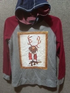 Holiday Sweatshirt Hoodie Size L 12/14 Dachshund Holidays. - Picture 1 of 6