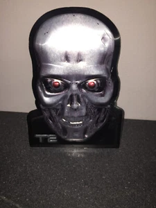 TERMINATOR 2 T2 Endoskeleton Head Metal Plate 7 Inch Loot Crate Film Merchandise - Picture 1 of 6
