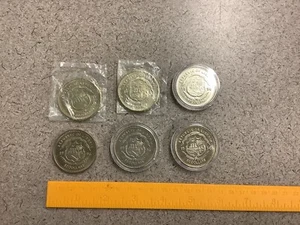 Lot Of 6 Republic Of Liberia 50 Dollar Coins - Picture 1 of 3