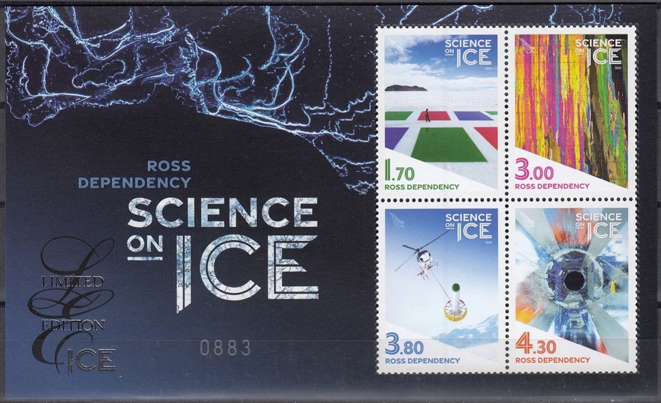 ROSS DEP. 2022 Science on Ice, Limited Edition Miniature Sheet MNH - Image 1 of 1