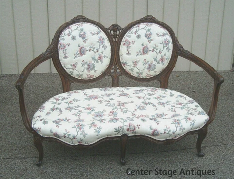 59708 Fancy Carved Loveseat Sofa Couch Chair Cover