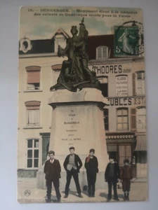 CPA - 59 Dunkerque - Monument élevé à la mémoire des Enfants de Dunkerque morts - Foto 1 di 2