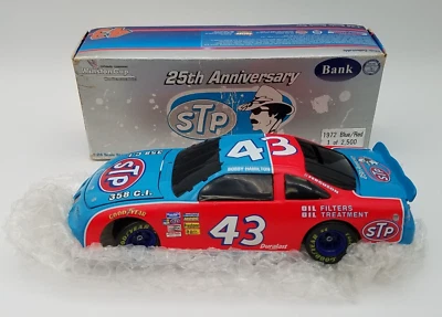 Action 1:24 Hamilton/Petty 25th 1984 Blue #43 STP Pontiac Stock Car - BANK - Image 1 of 4