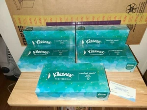 KLEENEX PROFESSIONAL COMFORT TOUCH SOFT WHITE FACIAL TISSUE 5- 100-Count - Picture 1 of 3