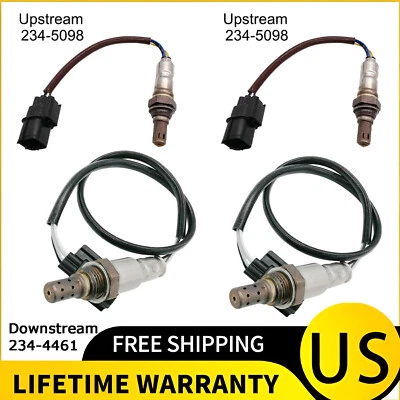4Pcs Up+Down Oxygen Sensor For 2009-2014 Acura TL 3.5L 2010-2013 MDX ZDX 3.7L - Image 1 of 4