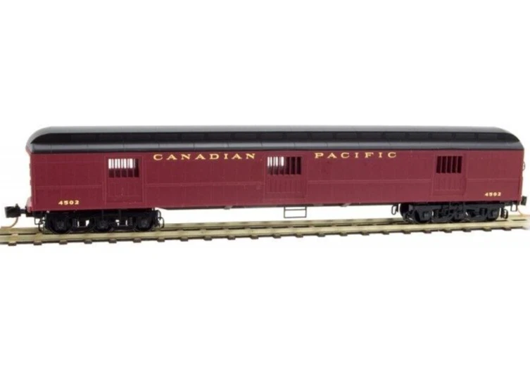 Micro Trains N Scale ~ 70’ Horse Baggage Car ~ Canadian Pacific #4502 ~ 14900080 - Image 1 of 1