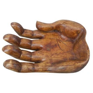 Holz Hand Obstschale Soar Holz Schale Teller Schüssel braun ca. 28cm - Bild 1 von 3